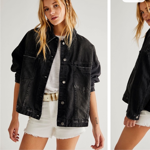 Free People Opal Swing Denim Jacket - Picture 2 of 6